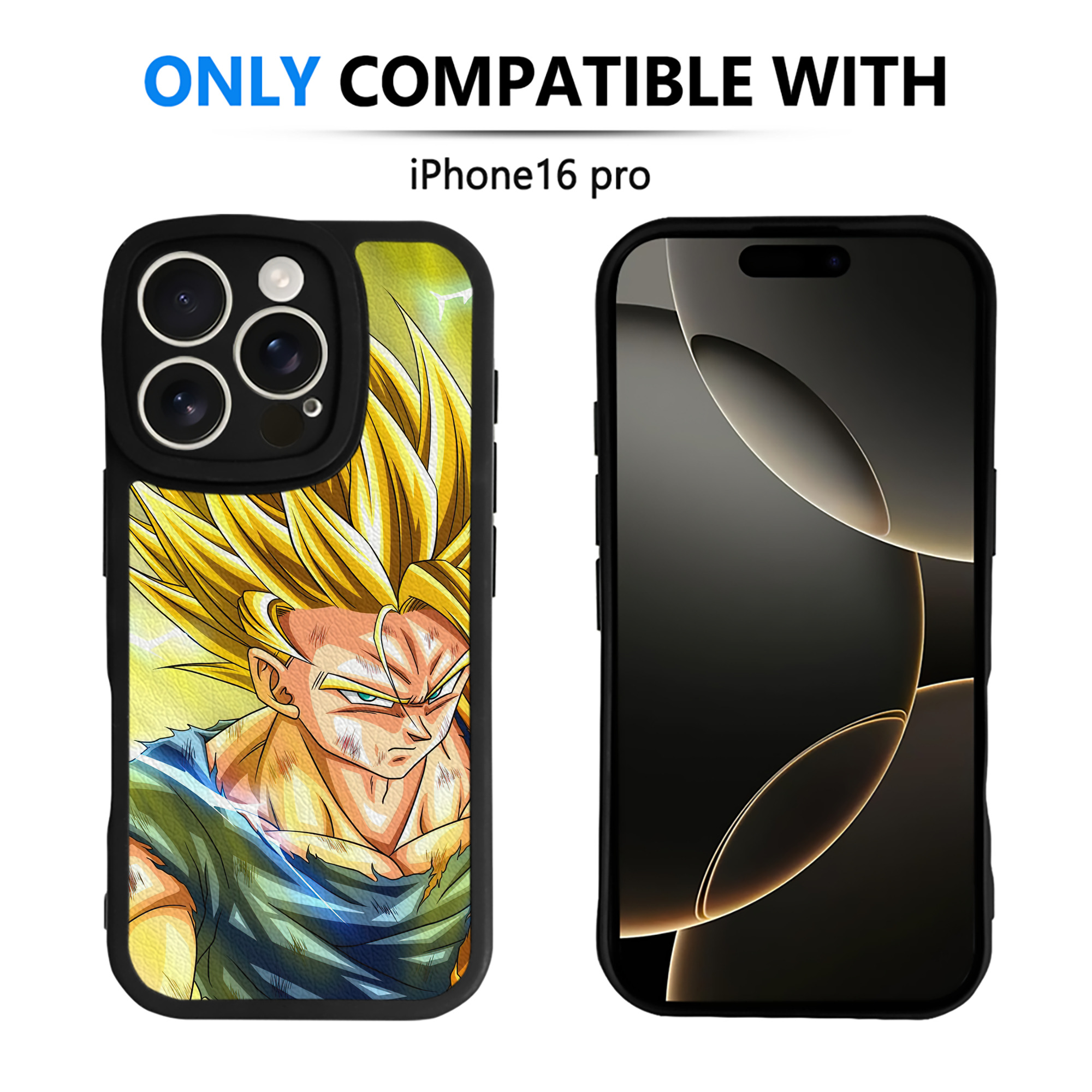 （画像用） ドラゴンボール DRAGON BALL 【iPhone 16シリーズ対応】シリコンスマホケース（レザー調） 材質：シリコン